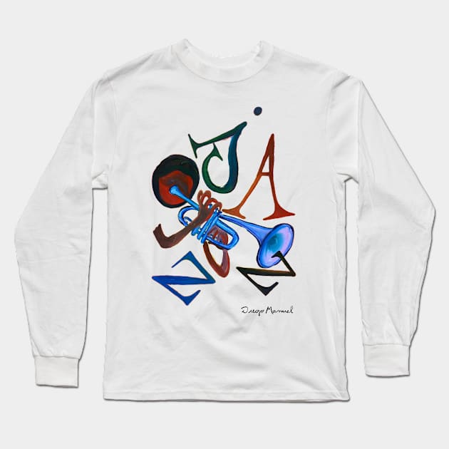 jazz1 Long Sleeve T-Shirt by diegomanuel